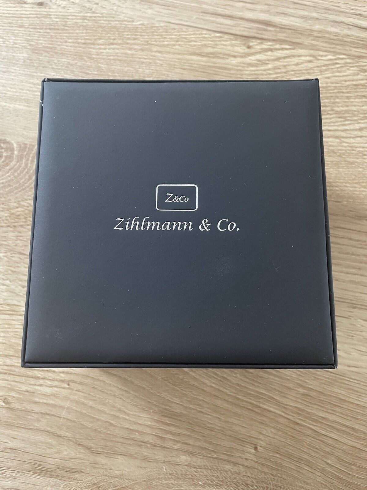 MENS ZIHLMANN & CO CHRONOGRAPH WATCH BLACK DIAL LEATHER STRAP MODEL ZC100 - Westies Watches