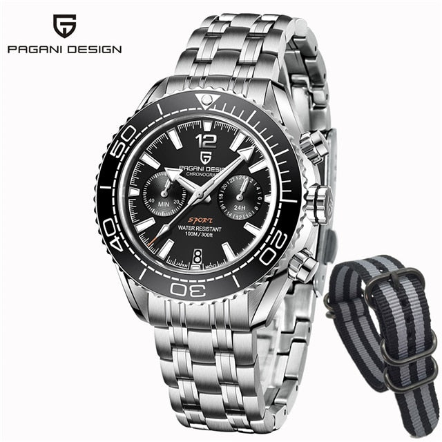 PAGANI Divers Chronograph Quartz Wristwatch - Westies Watches