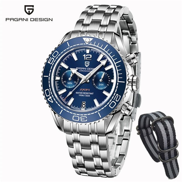 PAGANI Divers Chronograph Quartz Wristwatch - Westies Watches