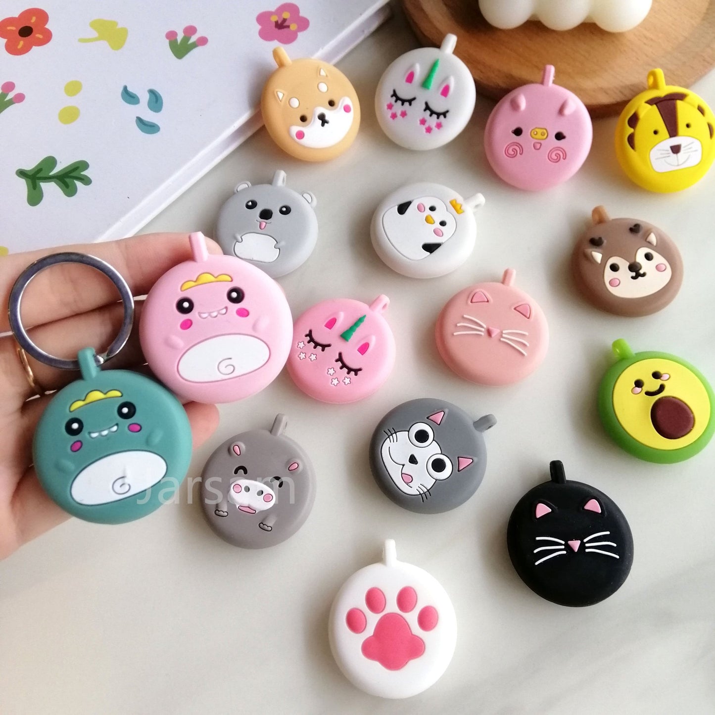 AirTag Cartoon Keychain made from Soft Silicone - Westies Watches