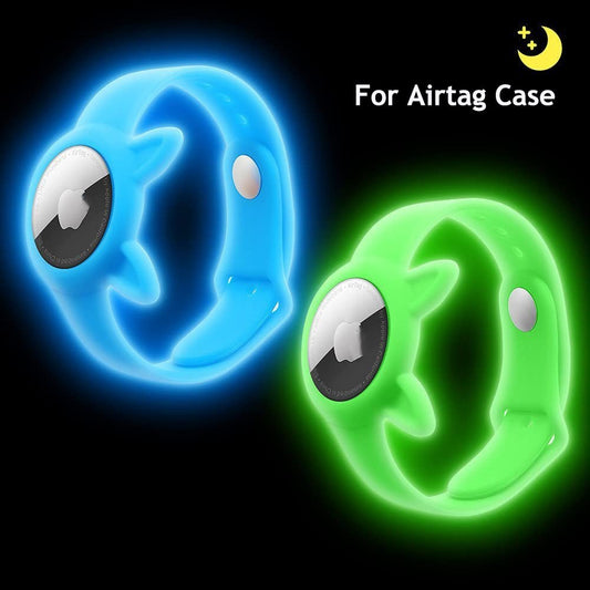 Airtag Protective Silicone luminous Bracelet - Westies Watches