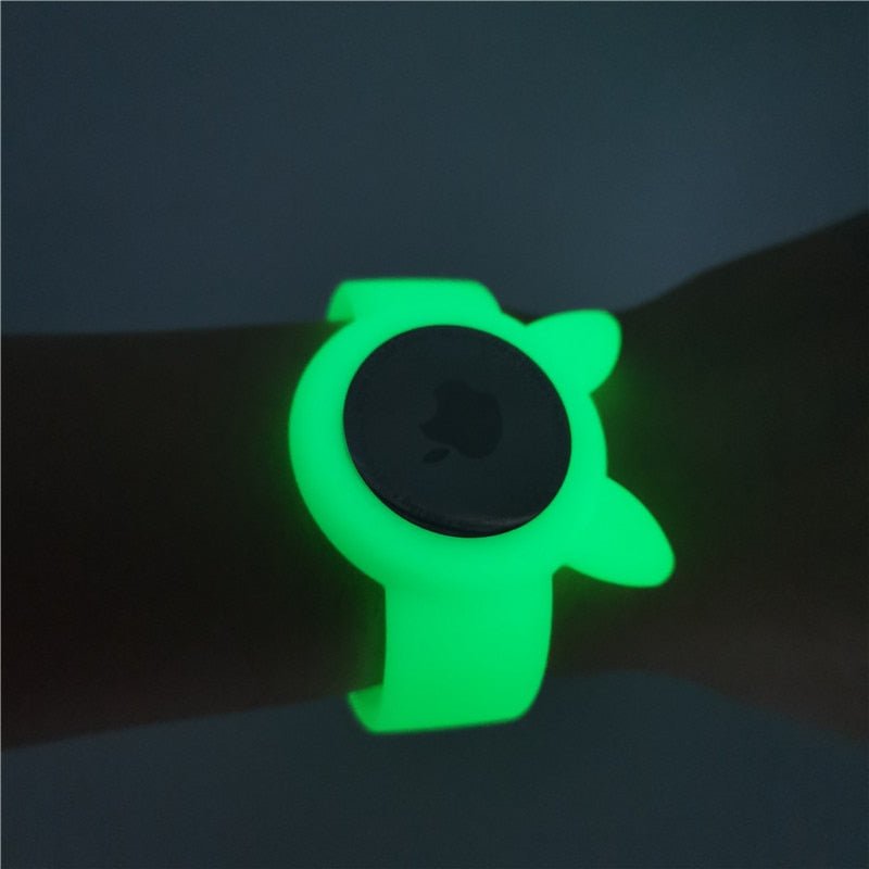 Airtag Protective Silicone luminous Bracelet - Westies Watches