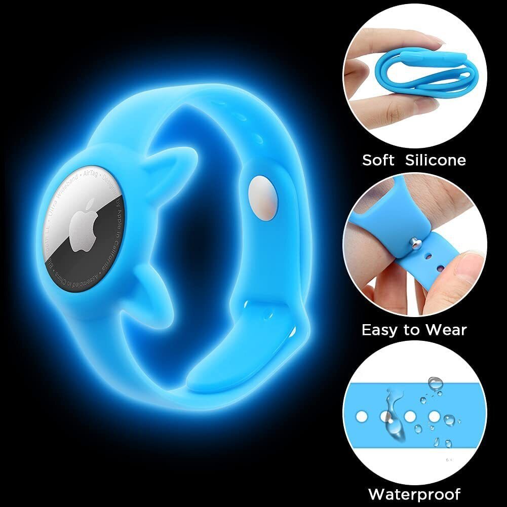 Airtag Protective Silicone luminous Bracelet - Westies Watches