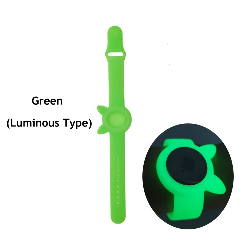 Airtag Protective Silicone luminous Bracelet - Westies Watches
