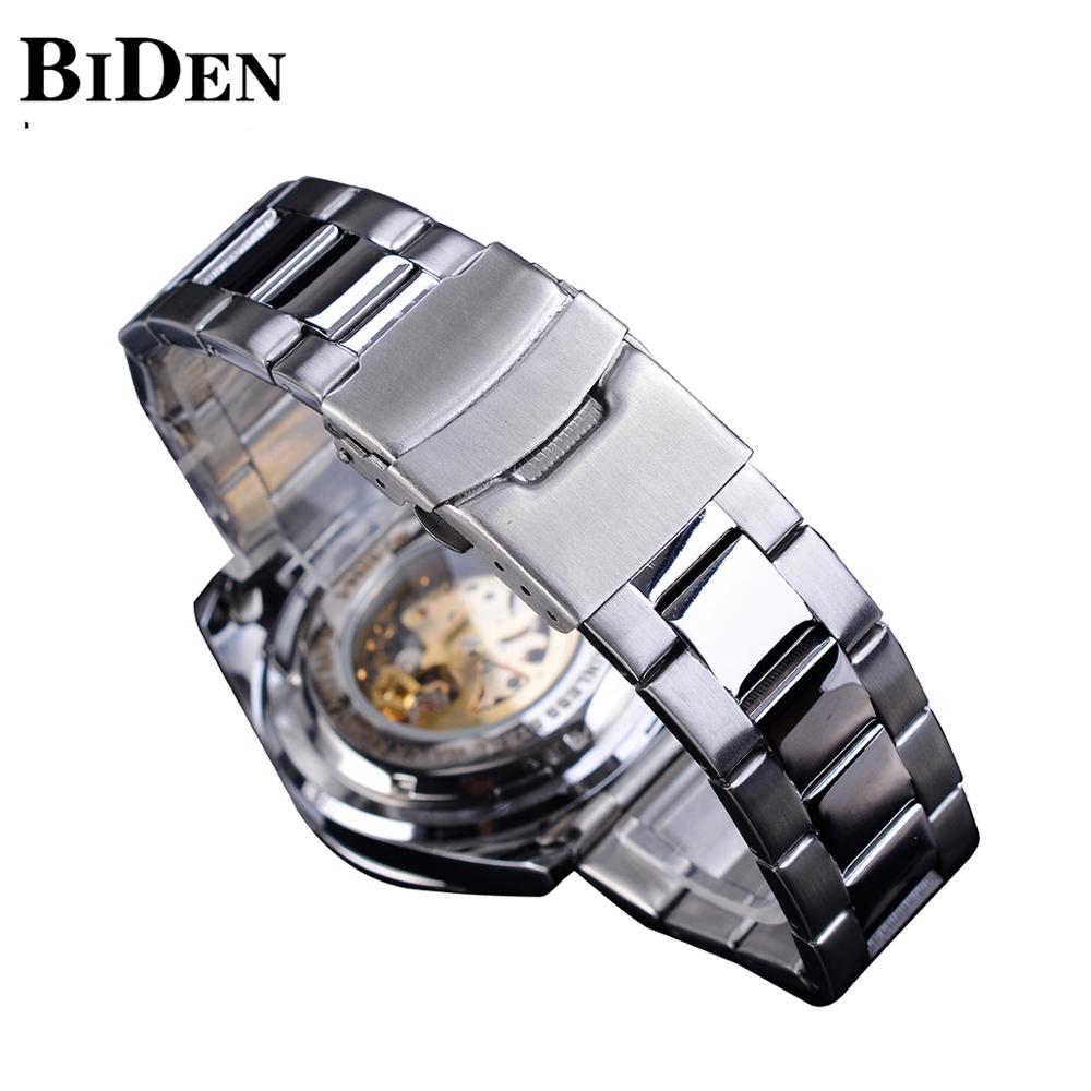 BIDEN 2023 Men's Skeleton Dial Automatic Watch - Westies Watches