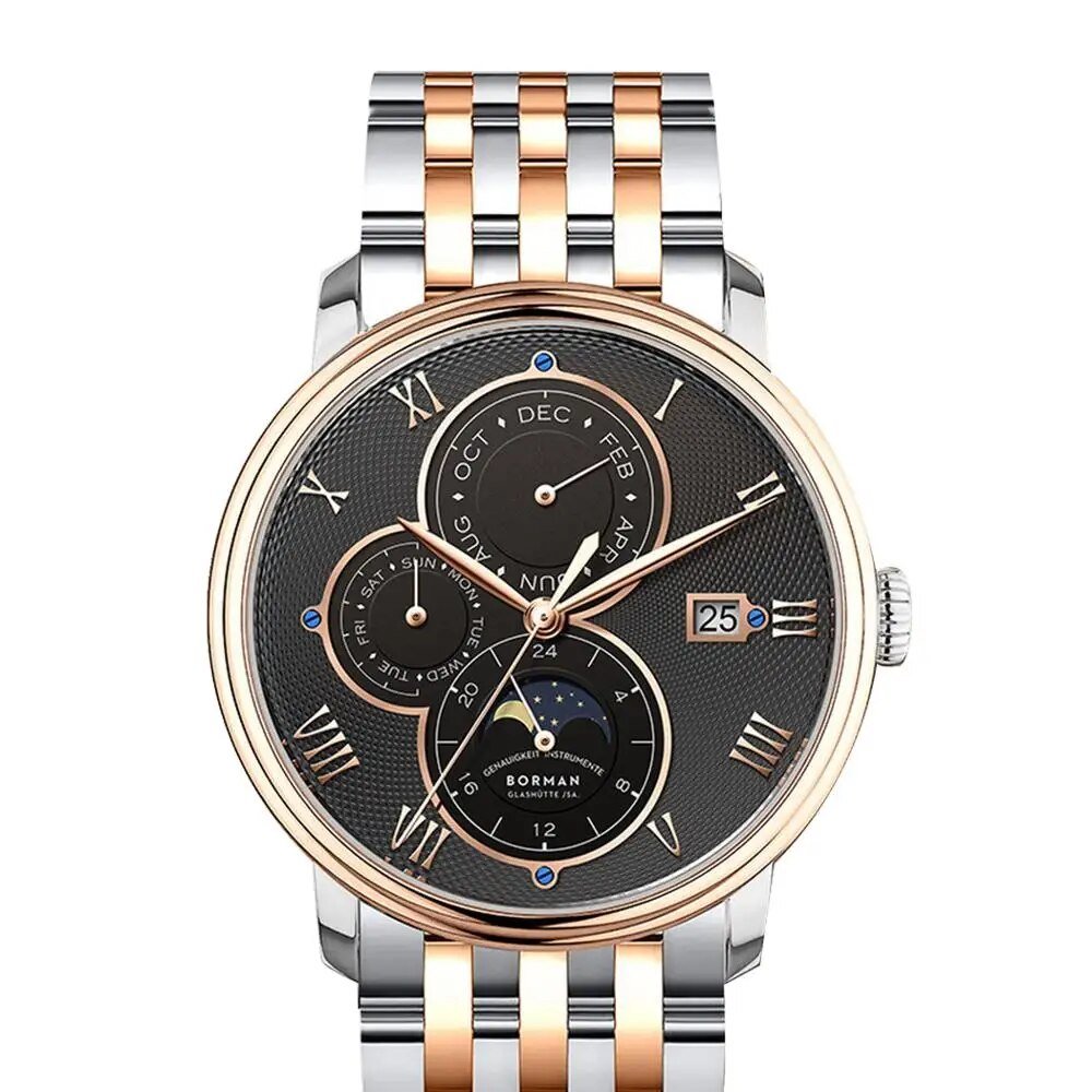 BORMAN Automatic Moon Phase Watch - Westies Watches