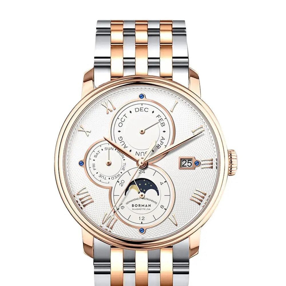 BORMAN Automatic Moon Phase Watch - Westies Watches