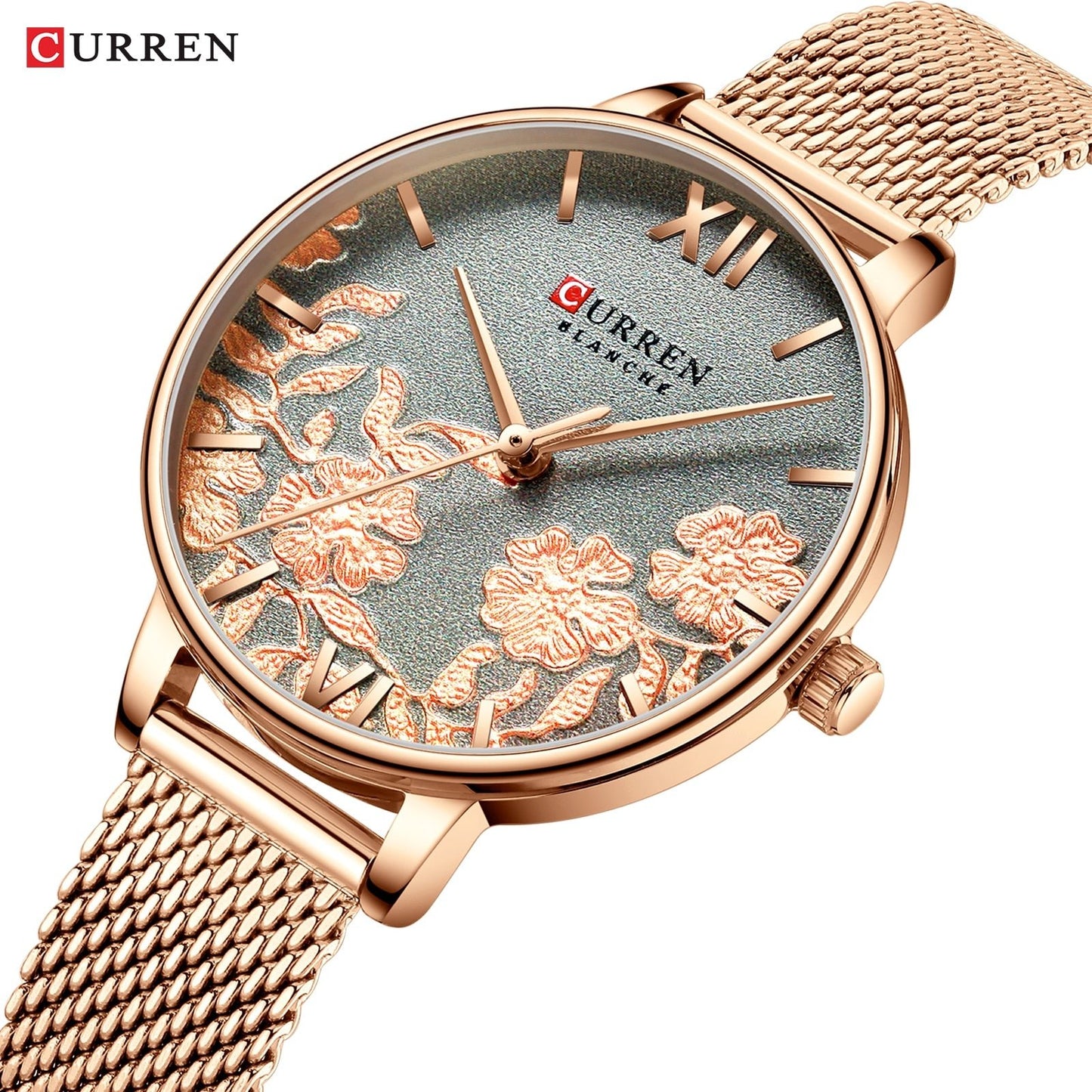 CURREN Women's Rose Quartz Watch - Westies Watches