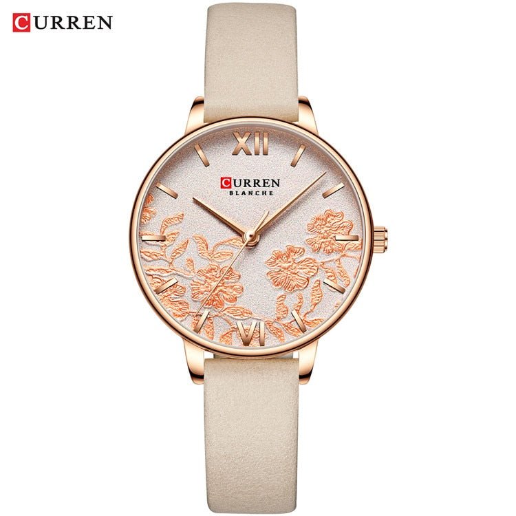 CURREN Women's Rose Quartz Watch - Westies Watches