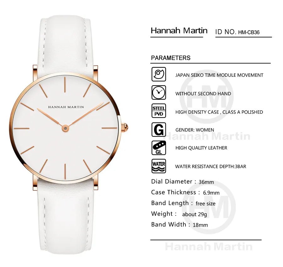 HANNAH MARTIN Ladies Quartz Watch - Westies Watches