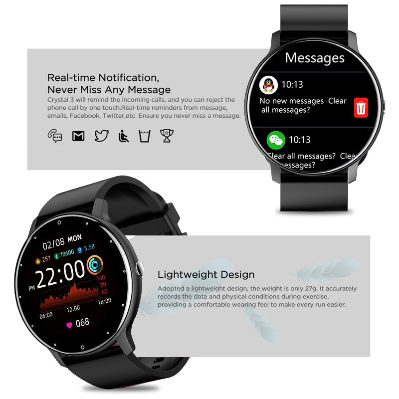 LIGE 2023 Smart Sport Fitness Watch - Westies Watches