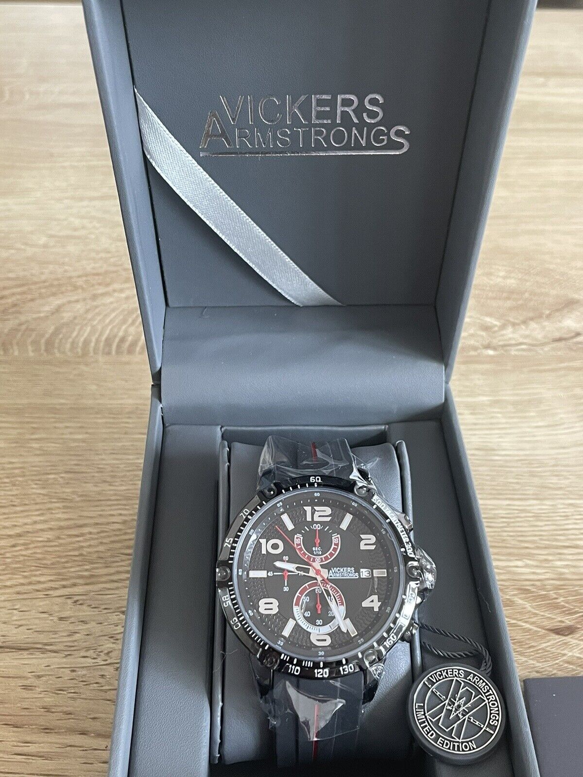 New Limited Edition Vickers Armstrong Hand Assembled Quartz Watch (Legacy RED) - Westies Watches