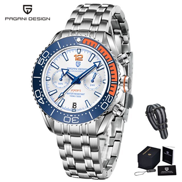 PAGANI Divers Chronograph Quartz Wristwatch - Westies Watches