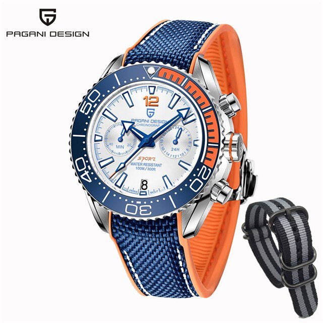 PAGANI Divers Chronograph Quartz Wristwatch - Westies Watches