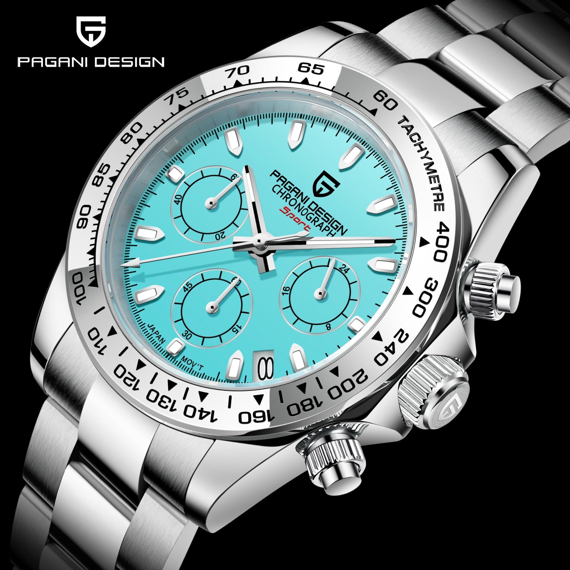 PAGANI Sports Chronograph Quartz Wristwatches - Westies Watches
