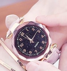 SHSHD Women Casual Quartz Watch with Starry Sky Dial - Westies Watches