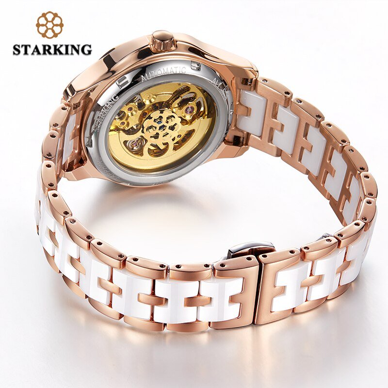 STARKING 34mm Ladies Automatic Watch with Open Heart Design - Westies Watches