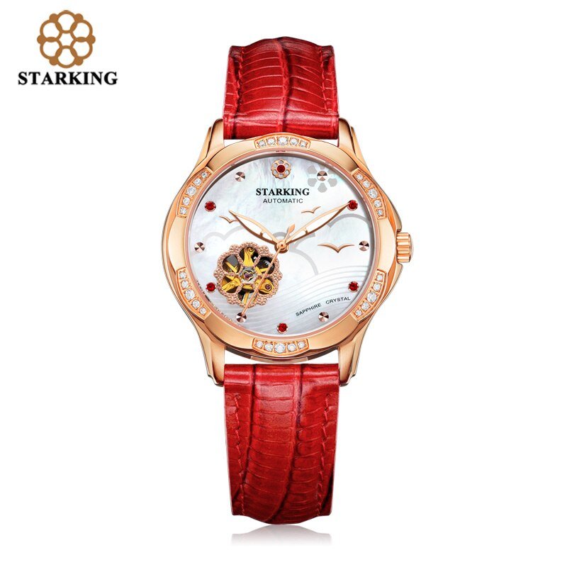 STARKING 34mm Ladies Automatic Watch with Open Heart Design - Westies Watches