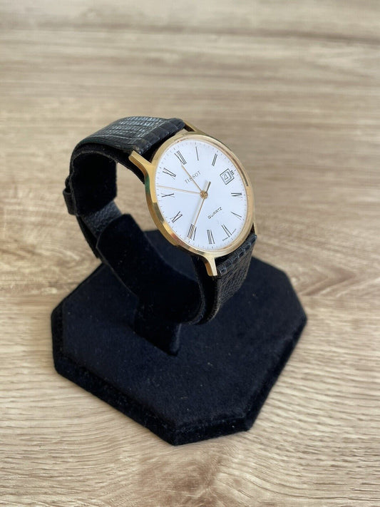 Vintage 9ct Gold Tissot Quartz Gentleman’s Dress Wristwatch - Westies Watches