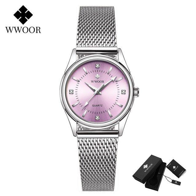 WWOOR Ladies Luxury Diamond Wristwatch - Westies Watches